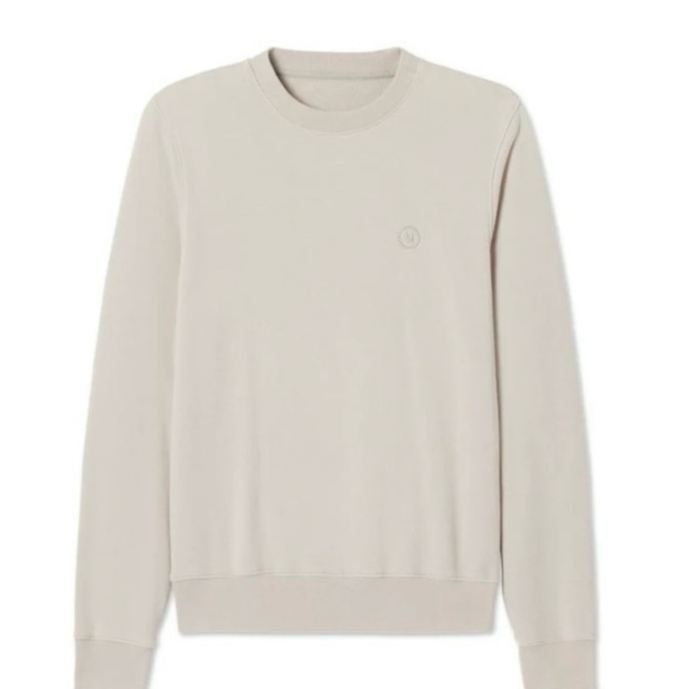 Vuori Men's Light Beige Crewneck Sweater - Picture 3 of 10